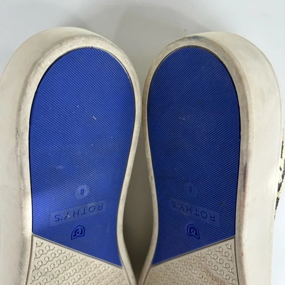 ROTHYS SLIP ON SNEAKER LOAFERS LEOPARD CAT ANIMAL PRINT SIZE WOMEN 8 - Picture 9 of 11